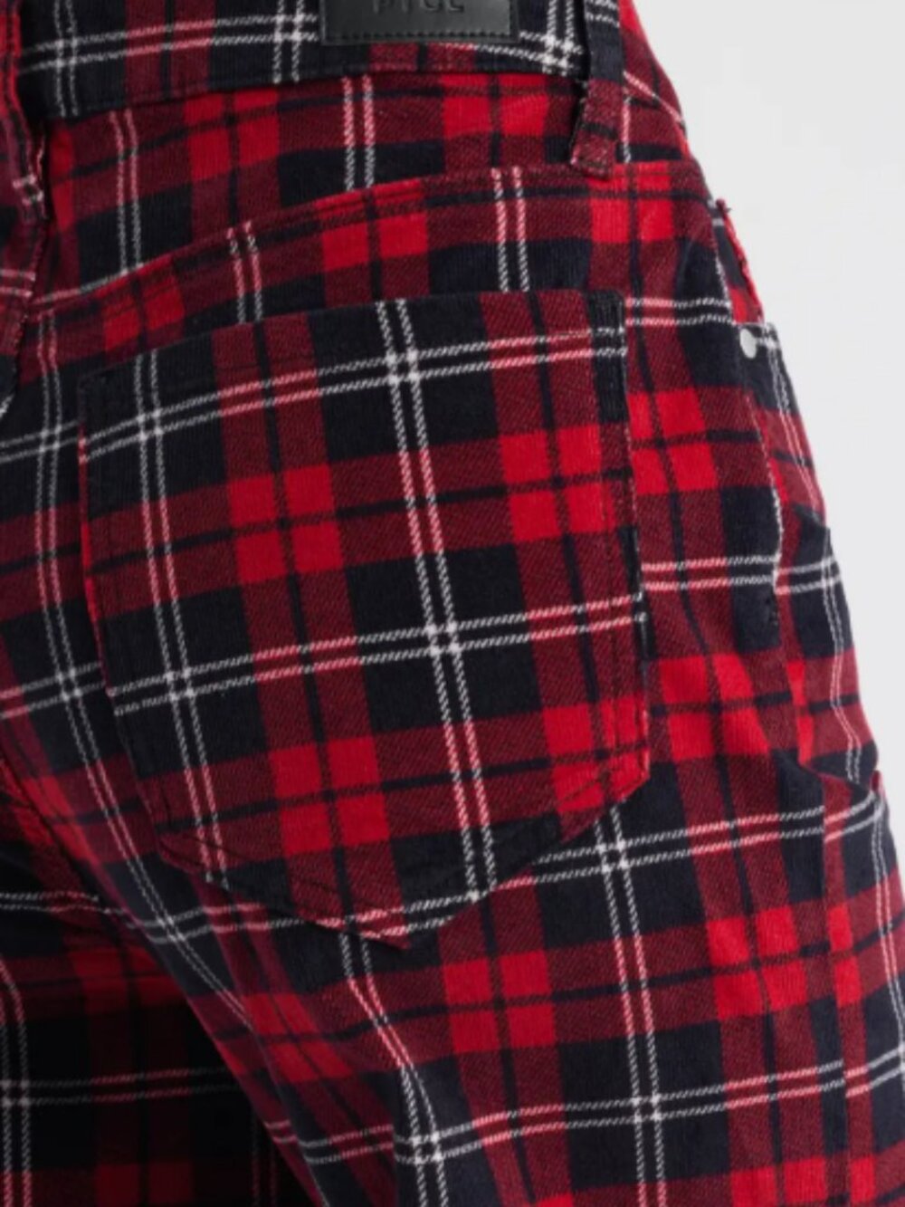 PTCL High Waist Wide Leg Plaid Pants Red Size 28 - Picture 4 of 14